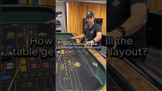 How much bounce does an extra layout add to Craps table?