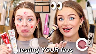 Full face testing *YOUR* MAKEUP FAVOURITES! You have good taste..😍