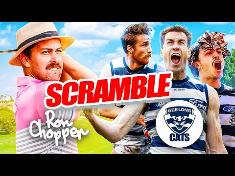 What can Ron and Geelong FC shoot around 13th Beach Golf Links?