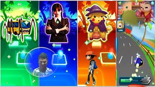 SPIDER THOMAS 🆚 POPPY PLAYTIME🆚 DAME TU COSITA 🆚 MC QUEEN EATER 🆚 SPIDER THOMAS- Tiles Hop EDM Rush!