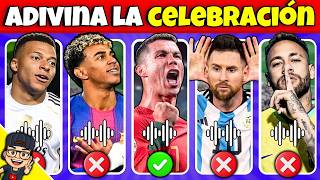 Adivina 16 FUTBOLISTAS Por La CELEBRACIÓN😎❤️Lionel Messi💙Ronaldo❤️Mbappé⚽Celebraciones De Fútbol🎶