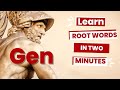Exploring the Root 'Gen' in Vocabulary