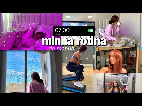 ROTINA DA MANHÃ| morando sozinha| academia| psicóloga| pós treino| recebido✨🏋️‍♀️⏰🏠