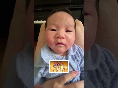 Golden Kpop Demon Hunters but it's my Baby's Cooing