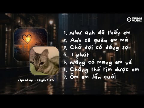 [Playlist speed up] Này cho ngày suy trời mưa... Như Anh Đã Thấy Em, Anh Sẽ Quên Em Mà.. #2