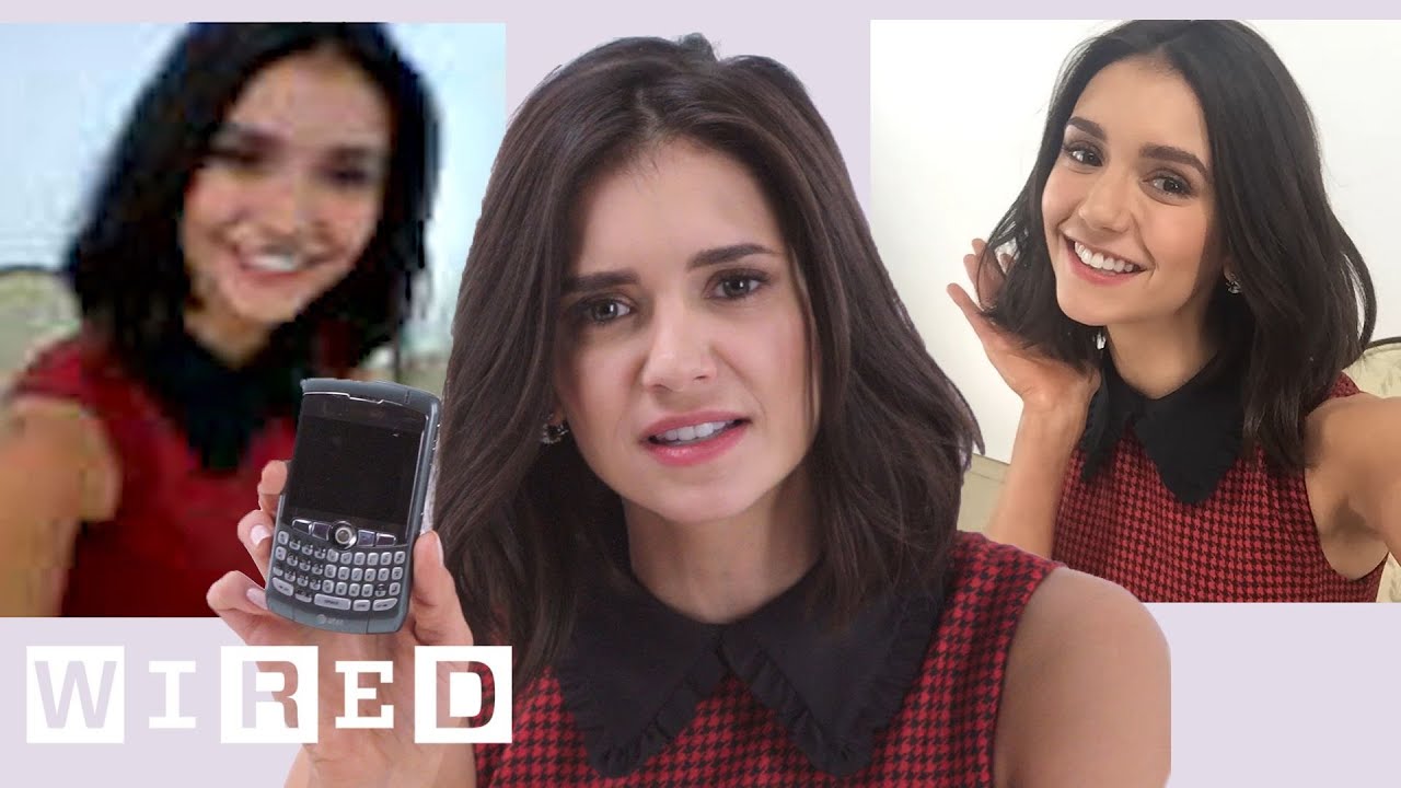 Nina Dobrev Takes Selfies With Phones From 2003 to 2014