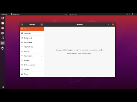 reinstalar o gerenciador de sistema de rede ubuntu