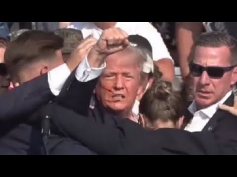 Video: Donal trump assassination fail shooting footage, 2 snipers on the roof!