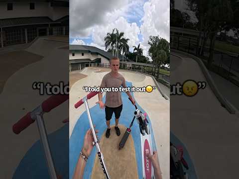 His Poor Sister😢#short #scooter #skate #shorts #funny #fail #viral