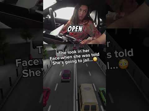 She got caught driving 110 miles an hour? (?: superspeedersrob) #speeding #trafficstop #shorts