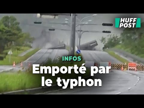 Les images glaçantes de la rupture d’une digue à Taïwan au passage du super typhon Ragasa