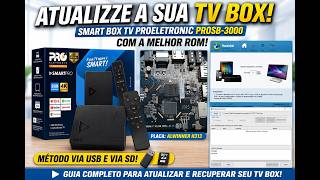 Atualize sua Smart Box TV Proeletronic PROSB-3000 – Via USB ou SD (ROM com Root