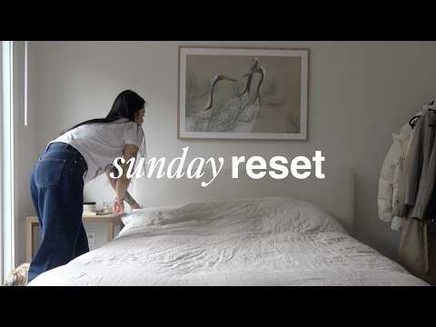 Sunday reset routine (office update, cleaning, purge & selling clothes)