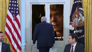 Trump Looks Out The Window
