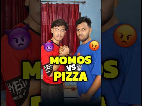 Momos VS Pizza 🍕 Wait For End 💀😱 #shorts #minivlog  #ashortaday #vlog #tranding #cats #cat