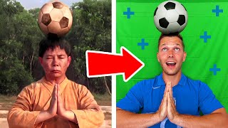 I Recreated FAKE Football Movie Scenes!!!
