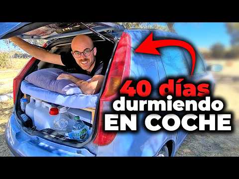 COCHE CAMPER pequeño, barato y sencillo  - Así es viajar, dormir y vivir en un coche camper casero