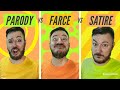 Exploring the Nuances of Comedy: Parody, Farce, and Satire