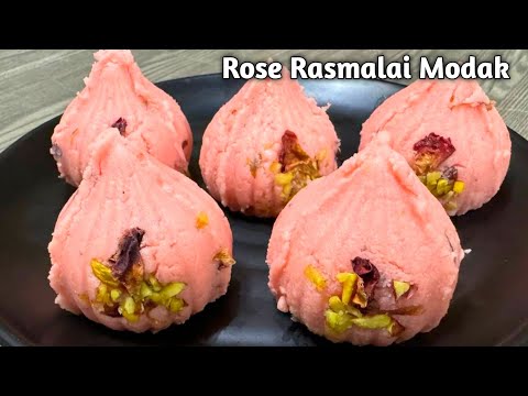 Ganesh chaturthi special instant modak recipe | बस 10 मिनट में बनाएं रोज रसमलाई मोदक | Modak Recipe