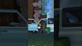 The Bear saved Zombie Boy 🤕 Hindi  ( minecraft animation ) #herobrine #minecraft