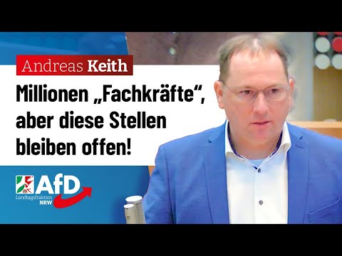 Millionen „Fachkräfte“, aber diese Stellen bleiben offen! – Andreas Keith (AfD)