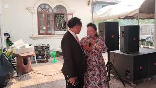 Celebrating the lao New Year and his retirement