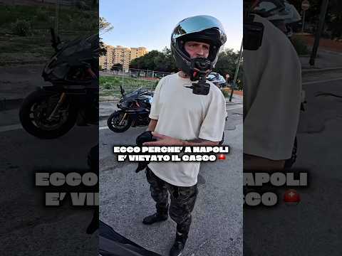 A NAPOLI SI GIRA IN MOTO SENZA CASCO ⛑️ 🚫 ecco spiegato il motivo .. #napoli#rionetraiano#nocasco
