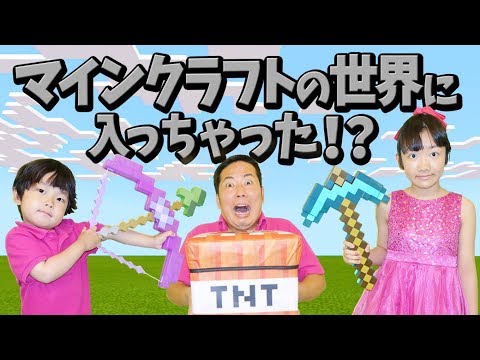 ★実写版マインクラフト！「マイクラの世界に入っちゃった～」★Live Action Mine Craft★