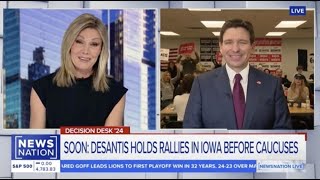 Ron DeSantis on NewsNation Live with Marni Hughes - On the Differences Between Him and Nikki Haley