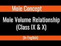 Mole-Volume Relationships at STP