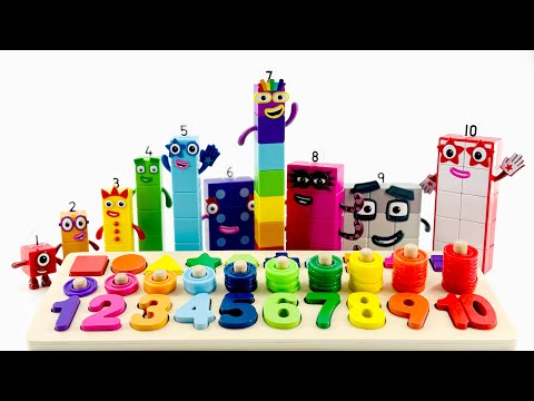 DIY Numberblocks Cube Activity Toy & Counting 1-10 Numbers & Colors #counting