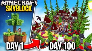 I Survived 100 Days in Minecraft Skyblock! (CloudWorld)