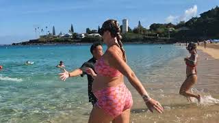 DEEP END HAWAII x Waimea Bay! [Pregnant beach workout!]