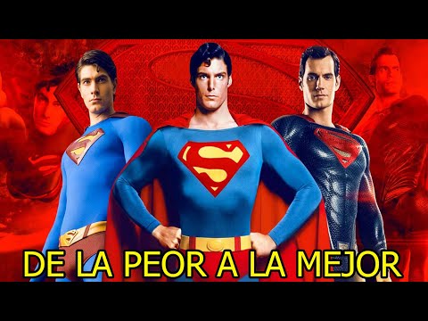 ¡TODAS LAS PELICULAS DE SUPERMAN DE LA PEOR A LA MEJOR! #superman #dccomics