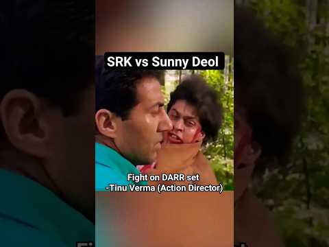 SRK vs Sunny 😳#darr #fight #star #interview #bollywood #90s #yrf #actor #srk #sunnydeol #shahrukh