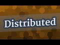 Distribution Processes and Their Importance