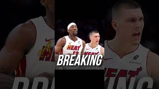 Bam Adebayo and Tyler Herro heated altercation 😳 #nba #basketball #sports
