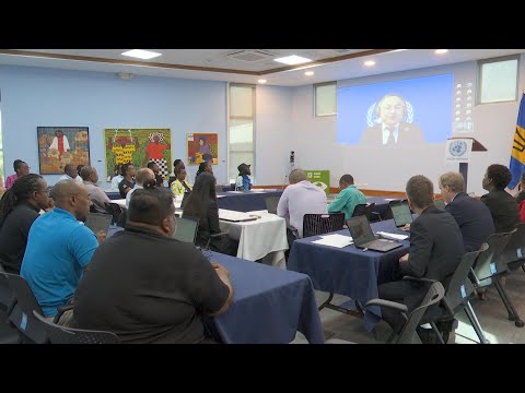 YouTube video thumbnail: Barbados Steps up Fight Against Climate Change With Data, AI and Innovation