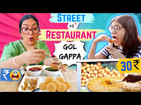Cheap vs Expensive GOLGAPPA/PANI PURI Challenge- Street vs Restaurant Golgappa | CookWithNisha