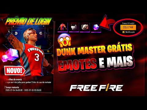 COISA BOA!! PEGUE O DUNK MASTER GRÁTIS? ESCOLHA SEU GELO, RESGATE O CUBO MÁGICO E MAIS - FREE FIRE