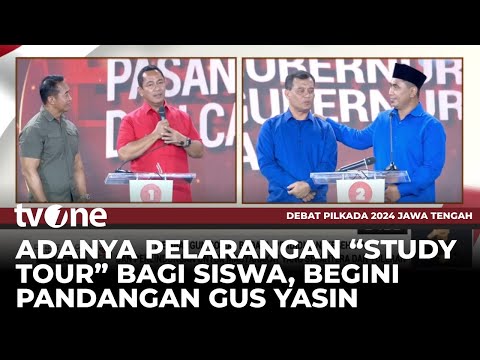 Saling Sanggah Taj Yasin vs Hendi Soal Larangan Study Tour | Debat Pilkada tvOne