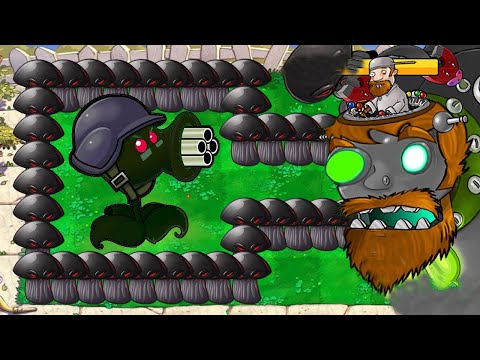 Doom Gatling vs 999 Giga Gargantuar vs Dr Zomboss - Plants vs Zombies Battlez