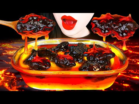 EDIBLE AI LAVA RECIPE, RAINBOW DESSERTS, HONEYCOMB, KOREAN FOODS EATING SOUNDS MUKBANG 먹방