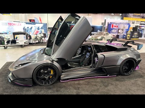 Finishing My Cyberpunk Lamborghini Murcielago On The SEMA Show Floor! Then Drive Home!