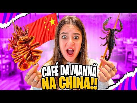 TEM ESCORPIÃO NO CAFÉ DA MANHÃ NA CHINA