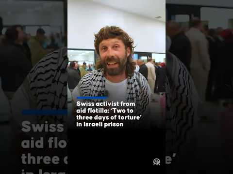 Swiss activist recounts to Anadolu the mistreatment he faced at hands of Israeli soldiers ⤵️