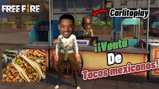 VENDIENDO TACOS A GENTE EXTRAÑA EN ENTRENAMIENTO😎😂 *me encuentro a carlitoplay*😂 FREE FIRE