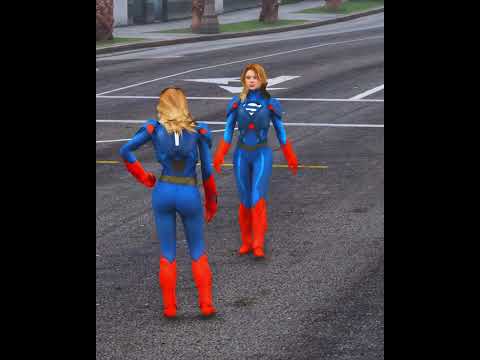 Who Is Real Supergirl 🙄 #gtaonline #gtavfreemodmenu #shortsfeed #shorts #viralshorts