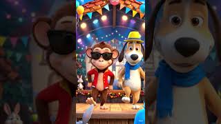 Monkey Dog Dance धमाका 🐒🐶 | Funny Cartoon Dance#MonkeyDogDance#FunnyCartoon#cartoon