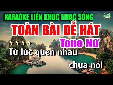 Karaoke Liên Khúc Nhạc Trữ Tình Tone Nữ Dễ Hát | Tuyển Bolero Nhạc Xưa Bất Hủ | Hay Mê Ly